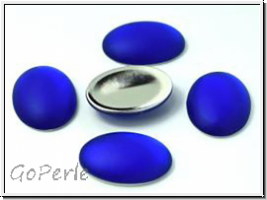 Cabochon, LUNASOFT, 25x18mm, sapphire, 1 Stk.