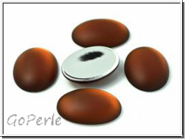 Cabochon, LUNASOFT, 25x18mm, rootbeer, 1 Stk.