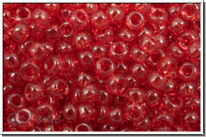 RR-11-0166, MIYUKI Rocailles, 11/0, red, trans., luster, 10g