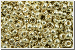 RR-11-0181, MIYUKI Rocailles, 11/0, silver, met., galv., 10g
