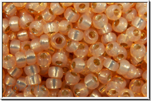 RR-11-0580, MIYUKI Rocailles, 11/0, caramel (dyed), opal, silver-ld., 10g