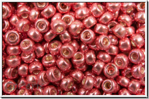 RR-11-1076, MIYUKI Rocailles, 11/0, cranberry, met., galv., 10g
