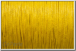 Baumwollkordel (BW), gewachst, 1mm, yellow, Preis/m