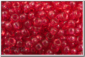 RR-11-1406, MIYUKI Rocailles, 11/0, ruby (dyed), trans., 10g