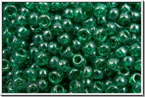 RR-11-0322, MIYUKI Rocailles, 11/0, emerald, trans., luster, 10g