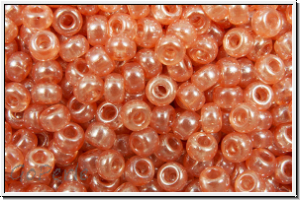 RR-11-3507, MIYUKI Rocailles, 11/0, peach, trans., luster, 10g