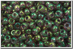 RR-11-2446, MIYUKI Rocailles, 11/0, amethyst, trans., luster, AB, 10g