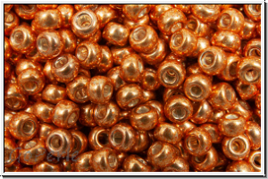 RR-11-1072, MIYUKI Rocailles, 11/0, gold, dk. apricot, met., galv., 10g