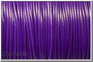 Polyesterkordel, gewachst, 1mm, lila, Preis/m