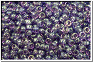 RR-15-2447, MIYUKI Rocailles, 15/0, sapphire, lt., trans., gold luster, 5g
