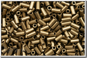 MBU-1-2006, MIYUKI Bugles, Nr. 1 (3mm), bronze, dk., met., matte, 10 g