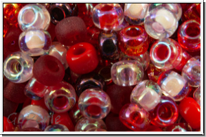 RR-08-Mix-b05, MIYUKI Rocailles, 08/0, Mix "Strawberry Fields", 10g