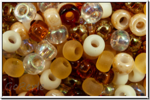 RR-08-Mix-b22, MIYUKI Rocailles, 08/0, Mix "Honey Butter", 10g