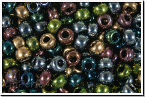 RR-08-Mix-b23, MIYUKI Rocailles, 08/0, Mix "Heavy Metals", 10g