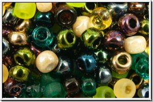 RR-08-Mix-b99, MIYUKI Rocailles, 08/0, Mix "Green Forrest", 10g