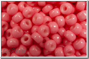 RR-08-4467, MIYUKI Rocailles, 08/0, pink, carnation, op., dyed duracoat, 10g