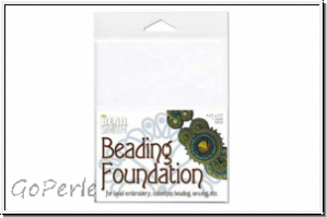 Beading Foundation, 10,8 x 14 cm, (4,25 x 5,5 inch), white, 1 Stk.