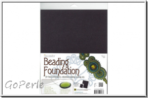Beading Foundation, 21,5 x 28 cm, (8,5 x 11 inch), black, 1 Stk.