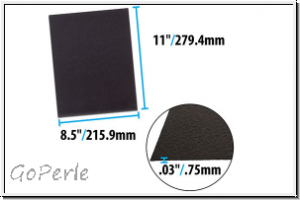 Beading Foundation, 21,5 x 28 cm, (8,5 x 11 inch), black, 1 Stk.