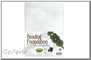 Beading Foundation, 21,5 x 28 cm, (8,5 x 11 inch), white, 1 Stk.