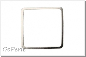 Bead Frame "Quadrat", 20x20mm, silberfb., ungelocht, 1 Stk.