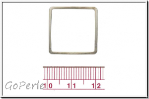 Bead Frame "Quadrat", 20x20mm, silberfb., ungelocht, 1 Stk.
