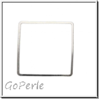 Bead Frame "Quadrat", 30x30mm, silberfb., ungelocht, 1 Stk.