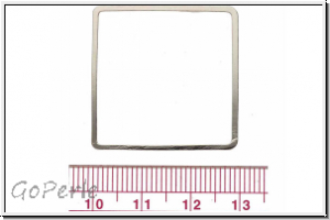 Bead Frame "Quadrat", 30x30mm, silberfb., ungelocht, 1 Stk.