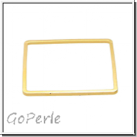 Bead Frame "Quadrat", 30x30mm, goldfb., ungelocht, 1 Stk.