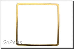 Bead Frame "Quadrat", 30x30mm, goldfb., ungelocht, 1 Stk.
