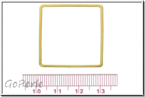 Bead Frame "Quadrat", 30x30mm, goldfb., ungelocht, 1 Stk.