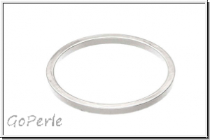Bead Frame "Kreis", 20x20mm, silberfb., ungelocht, 1 Stk.