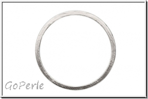 Bead Frame "Kreis", 20x20mm, silberfb., ungelocht, 1 Stk.