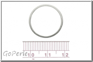 Bead Frame "Kreis", 20x20mm, silberfb., ungelocht, 1 Stk.
