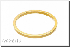 Bead Frame "Kreis", 20x20mm, goldfb., ungelocht, 1 Stk.