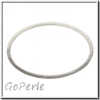Bead Frame "Oval", 20x30mm, silberfb., ungelocht, 1 Stk.