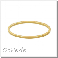 Bead Frame "Oval", 20x30mm, goldfb., ungelocht, 1 Stk.