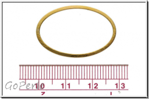 Bead Frame "Oval", 20x30mm, goldfb., ungelocht, 1 Stk.