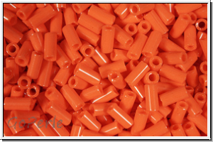 MBU-1-0406, MIYUKI Bugles, Nr. 1 (3mm), orange, op., 10 g