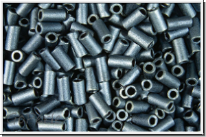 MBU-1-2001, MIYUKI Bugles, Nr. 1 (3mm), hematite, met., matte, 10 g