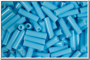 MBU-2-0413, MIYUKI Bugles, Nr. 2 (6mm), blue, turquoise, op., 10 g