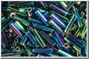 MBU-2-0455, MIYUKI Bugles, Nr. 2 (6mm), black, op., AB, 10 g