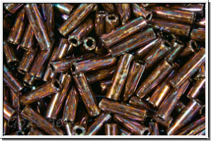 MBU-2-0460, MIYUKI Bugles, Nr. 2 (6mm), wine, dk., met., 10 g