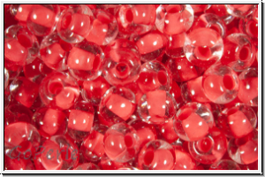 PR-06-08A98, PRECIOSA Rocailles, 6/0, crystal, trans., terra intensive red-ld., 20g