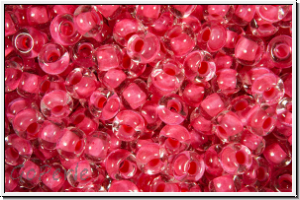 PR-08-08A77, PRECIOSA Rocailles, 8/0, crystal, trans., terra intensive pink-ld., 20g