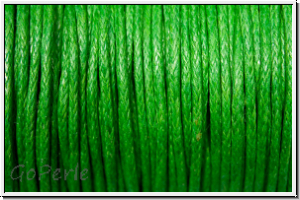 Baumwollkordel (Quali 1), gewachst, 1mm, green, Preis/m