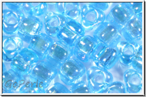 TR-05-1155, MIYUKI Triangles, 05/0, aqua, trans., AB, 10g