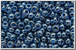 b�hm. Rocailles, 10/0, capri blue, trans., luster, 10g