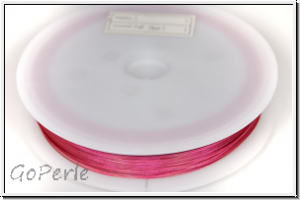 Schmuckdraht, 0,45 mm, 7 Str�nge, nylonumm., hot pink, Rolle/100m