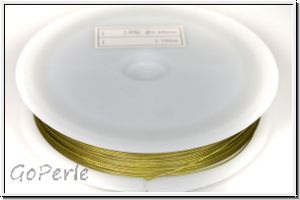 Schmuckdraht, 0,45 mm, 7 Str�nge, nylonumm., olivine, Rolle/100m